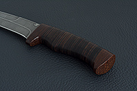 Нож Н9 Чикаго наборная кожа, нержавеющий дамаск, текстолит : фото 6