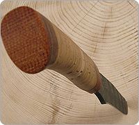 Нож Н7 Спасатель береста, нержавеющий дамаск, текстолит : фото 5