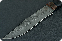 Нож Н7 Спасатель наборная кожа, нержавеющий дамаск, текстолит : фото 3