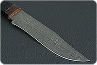 Нож Н7 Спасатель наборная кожа, нержавеющий дамаск, текстолит : фото 4