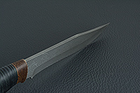 Нож Н7 Спасатель наборная кожа, нержавеющий дамаск, текстолит : фото 7