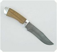 Нож Н7 Спасатель орех, нержавеющий дамаск, алюминий : фото 2