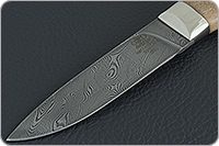 Нож Н15 Царевич орех, нержавеющий дамаск, алюминий : фото 3