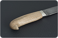 Нож Н15 Царевич орех, нержавеющий дамаск, алюминий : фото 5