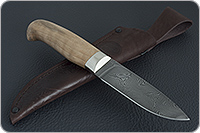 Нож Н15 Царевич орех, нержавеющий дамаск, алюминий : фото 8