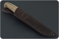 Нож Н15 Царевич орех, нержавеющий дамаск, алюминий : фото 9