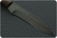 Нож Н26 Дачный накладки текстолит, черный дамаск, цельнометаллический : фото 4