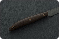 Нож Н26 Дачный накладки текстолит, черный дамаск, цельнометаллический : фото 5