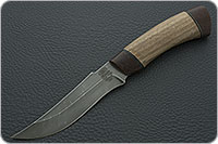 Нож Н27 Башкорт орех, черный дамаск, текстолит : фото 2