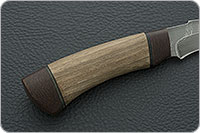 Нож Н27 Башкорт орех, черный дамаск, текстолит : фото 5