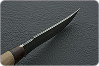 Нож Н27 Башкорт орех, черный дамаск, текстолит : фото 7