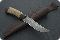 Нож Н27 Башкорт орех, черный дамаск, текстолит : фото 8