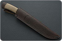 Нож Н27 Башкорт орех, черный дамаск, текстолит : фото 9