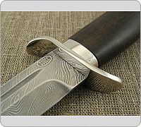 Нож Н19 Пограничник орех, нержавеющий дамаск, никель : фото 5