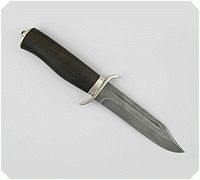 Нож Н19 Пограничник орех, нержавеющий дамаск, никель : фото 6