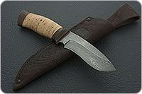 Нож Н31А Ратник береста, нержавеющий дамаск, текстолит : фото 8