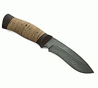 Нож Н31А Ратник береста, нержавеющий дамаск, текстолит : фото 10