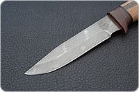 Нож Н33 Робинзон  орех, черный дамаск, текстолит : фото 3