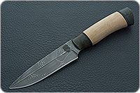 Нож НР3 Гумбольт орех, черный дамаск, текстолит : фото 2