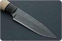 Нож НР3 Гумбольт орех, черный дамаск, текстолит : фото 4