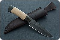 Нож НР3 Гумбольт орех, черный дамаск, текстолит : фото 9