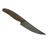 Нож НР18 Грибной накладки текстолит, черный дамаск : фото 10