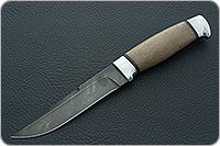 Нож НР2 Полярник орех, черный дамаск, алюминий : фото 2