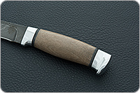 Нож НР2 Полярник орех, черный дамаск, алюминий : фото 6