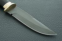 Нож Н8-Спецназ граб (черное дерево), черный дамаск, латунь  : фото 4