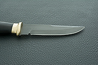 Нож Н8-Спецназ граб (черное дерево), черный дамаск, латунь  : фото 8