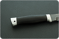 Нож Н89 Пиранья граб (черное дерево), нержавеющий дамаск, алюминий : фото 5