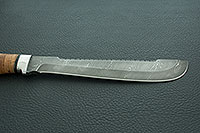 Нож Н89 Пиранья береста, нержавеющий дамаск, алюминий : фото 7