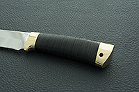 Нож Н6 Александр II наборная кожа, 95х18, латунь  : фото 6