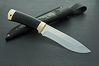 Нож Н6 Александр II наборная кожа, 95х18, латунь  : фото 9