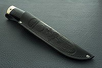 Нож Н6 Александр II наборная кожа, 95х18, латунь  : фото 10