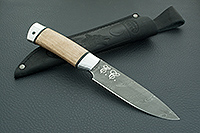 Нож Н3-Гумбольт орех, нержавеющий дамаск, алюминий : фото 10