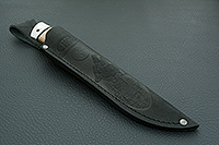 Нож Н3-Гумбольт орех, нержавеющий дамаск, алюминий : фото 11
