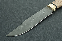 Нож Н7 Спасатель мореный орех, нержавеющий дамаск, латунь  : фото 3