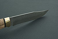 Нож Н7 Спасатель мореный орех, нержавеющий дамаск, латунь  : фото 8