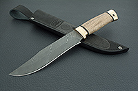 Нож Н7 Спасатель мореный орех, нержавеющий дамаск, латунь  : фото 10