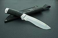 Нож Н63 Таёжник наборная кожа, 95х18, алюминий : фото 9