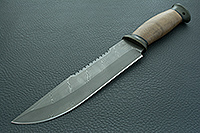 Нож Н83 Ладога орех, черный дамаск, текстолит : фото 2