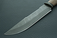 Нож Н83 Ладога орех, черный дамаск, текстолит : фото 3