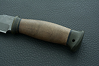 Нож Н83 Ладога орех, черный дамаск, текстолит : фото 6