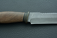 Нож Н83 Ладога орех, черный дамаск, текстолит : фото 8