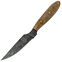 Нож Н65 Пикник  накладки орех, черный дамаск, цельнометаллический : фото 2