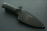 Нож Н84 Варяг граб (черное дерево), 95х18, текстолит : фото 10