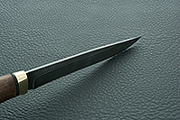 Нож НР12 Батыр мореный орех, черный дамаск, латунь  : фото 8