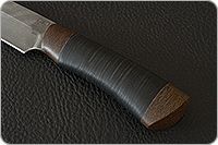 Нож НР3 Гумбольт наборная кожа, черный дамаск, текстолит : фото 5