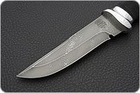 Нож Н8-Спецназ микропористая резина, черный дамаск, алюминий : фото 3